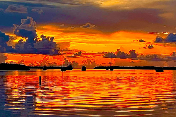 Couples enjoying a sunset cruise in Islamorada with Beyond Blessed Charters